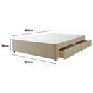 Silentnight divan bed base Sandstone small double (British brand)