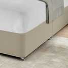 Silentnight Kingsize Divan Bed Base Sandstone (British brand)