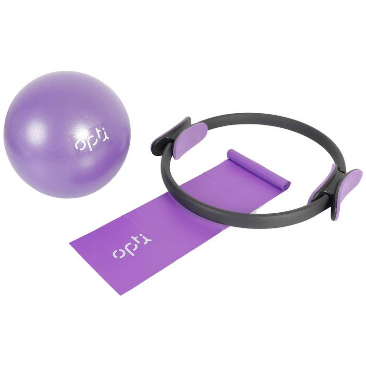Opti Pilates Set purple resistance ring mini ball loop, imported from the UK
