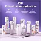 Ion8 Lilac Dusk water bottle 400ml, UK version