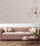 Superfresco Milan Rose Gold Textured Wallpaper 52cm x 10m roll (British brand)