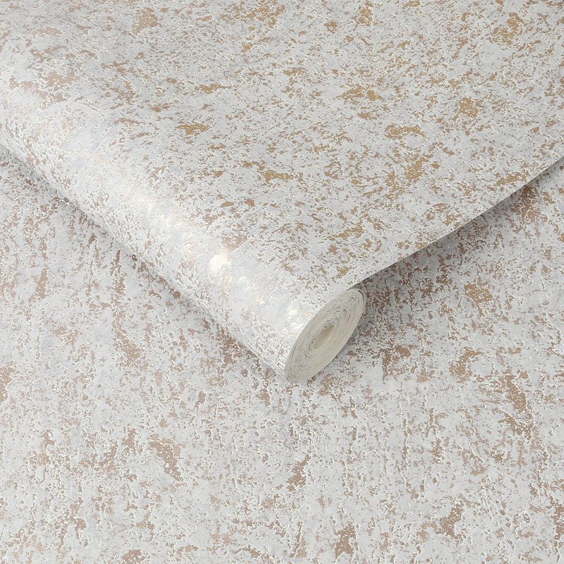 Superfresco Milan Rose Gold Textured Wallpaper 52cm x 10m roll (British brand)