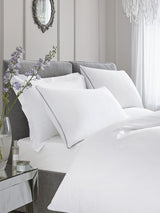Next Appletree White Plain Dye 100% Cotton Duvet Cover and Pillowcase Set- Buy online at McGrocer