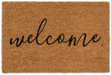 Habitat Welcome Natural & Black Short Pile Doormat 60x40cm, UK version