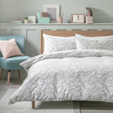 Argos Home Shadow Butterflies grey duvet cover set Double - British product
