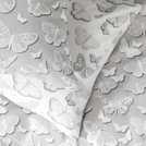 Argos Home Shadow Butterflies grey duvet cover set Double - British product