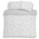 Argos Home Shadow Butterflies grey duvet cover set Double - British product