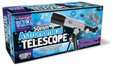 Science Mad 50mm telescope with tripod - British product