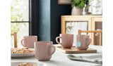 Argos Habitat Set of 4 Stoneware Mugs - Matte Pink 420ml- Buy online at McGrocer