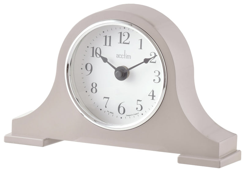 Acctim Harston Mantel Clock in Taupe - British product