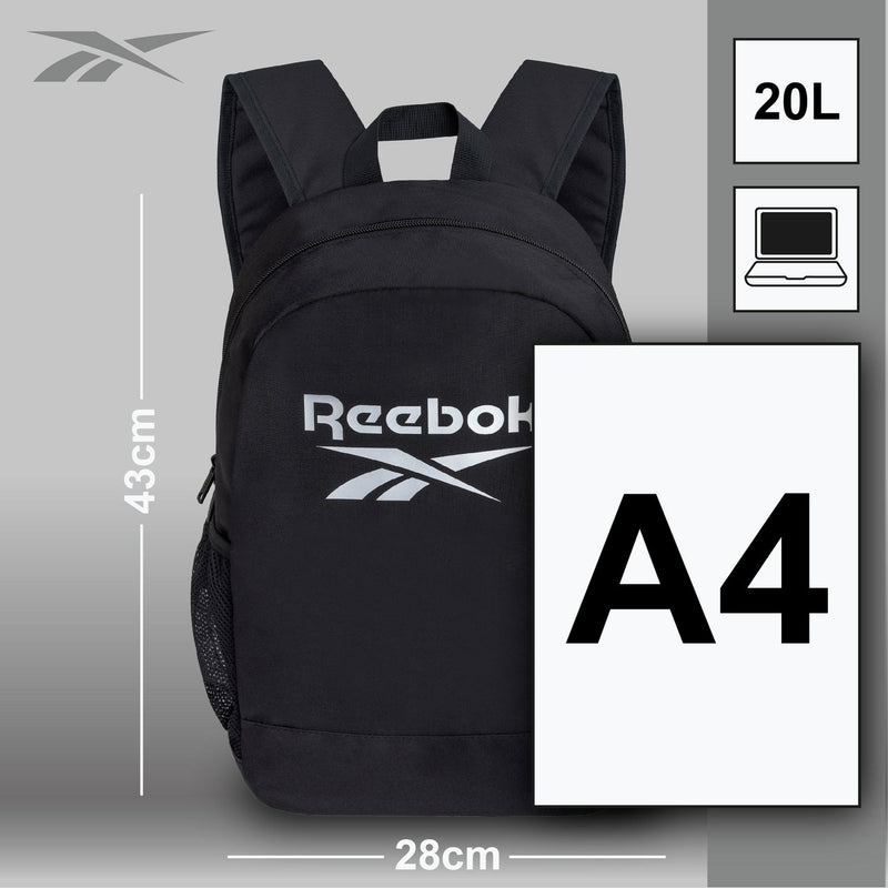 Reebok Active Core Backpack Black 20L, imported from the UK