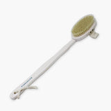 Bathtopia bamboo body brush with long handle, imported from the UK