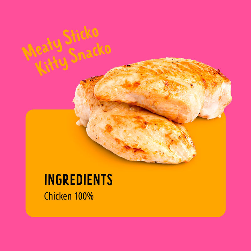 Bonkers cat treats freeze-dried chicken lollipops 4 pack (British brand)