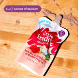 Little Freddie banana raspberry yoghurt pouch 90g, imported from the UK