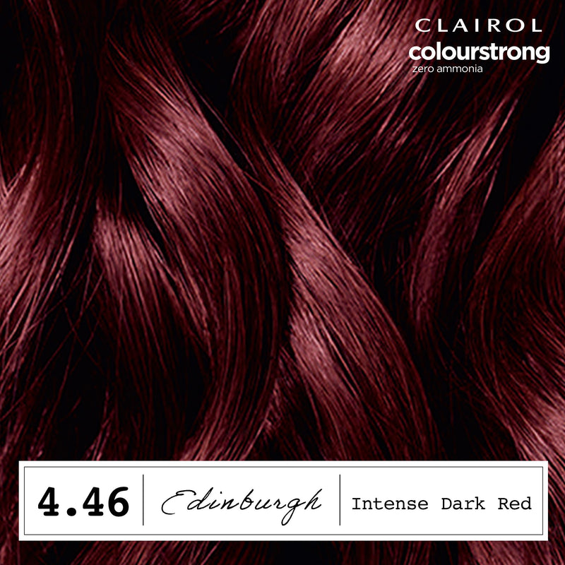 Clairol Colour Strong permanent hair dye Intense Dark Red 4.46 - British product