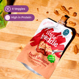 Little Freddie organic beef lasagne baby food pouch 130g, UK version