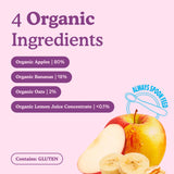 Little Freddie baby food pouch apples bananas oats 100g (British brand)