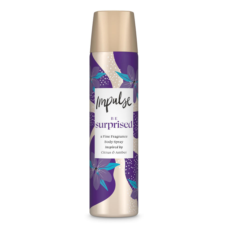 Impulse bodyspray deodorant Be Suprised 75ml, imported from the UK