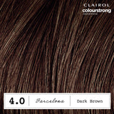 Clairol Colour Strong dark brown permanent hair dye - British product
