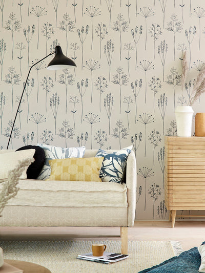 Next Scion Denim Stipa Wallpaper 10.05M- Buy online at McGrocer