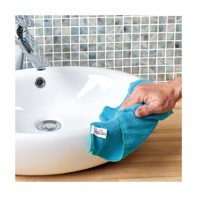 Spontex Microfibre Cloths Value Pack 4 per pack GOODS M&S