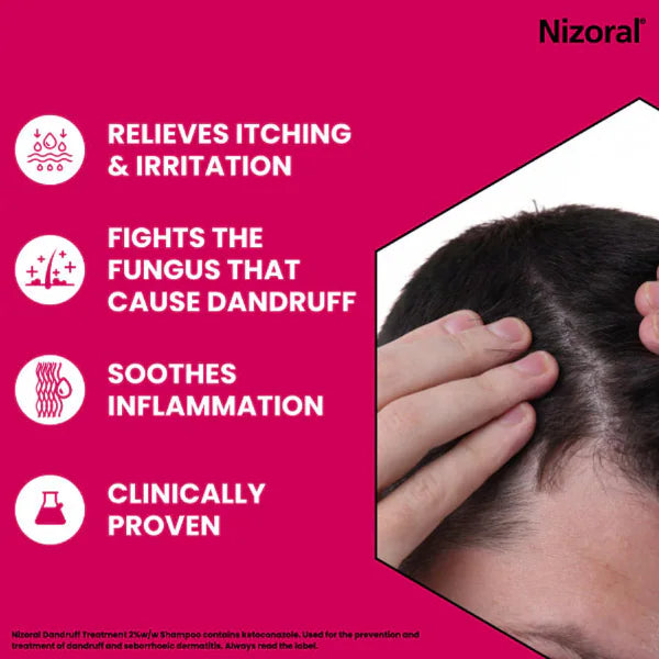 Nizoral dandruff treatment shampoo Ketoconazole 2%, imported from the UK