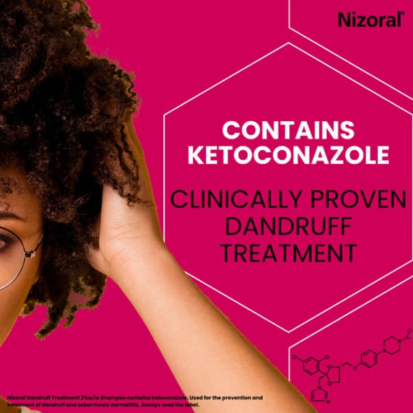 Nizoral dandruff treatment shampoo Ketoconazole 2%, imported from the UK