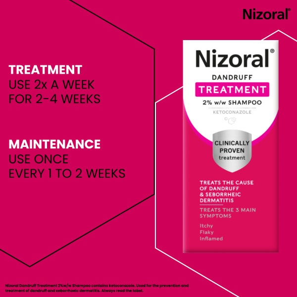 Nizoral dandruff treatment shampoo Ketoconazole 2%, imported from the UK