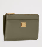 Dolce&Gabbana calfskin card holder with gold-tone plate - British product