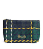 Harrods medium tartan cotton pouch (British brand)