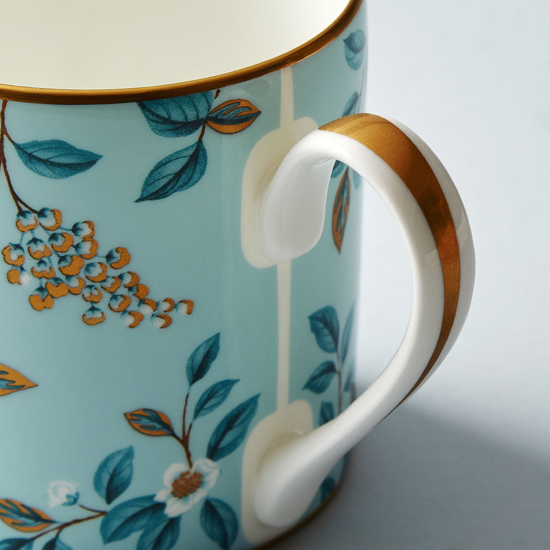 Fortnum's Camellia bone china mug 300ml, imported from the UK