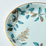 Fortnum's Camellia coaster with gold gilding, 12.6cm square - British product