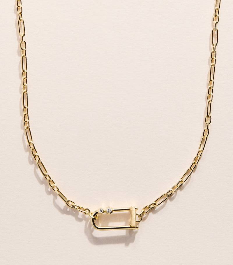 Jade Trau Georgie Lock necklace, imported from the UK