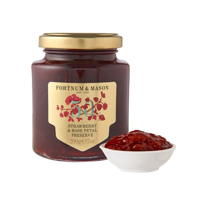 Fortnum's strawberry and rose petal preserve 200g, UK version