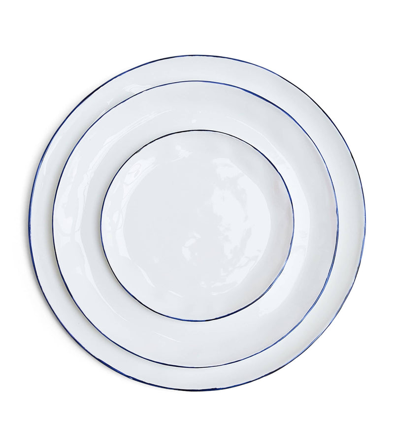 Feldspar Cobalt side plates set of 4 24cm - British product