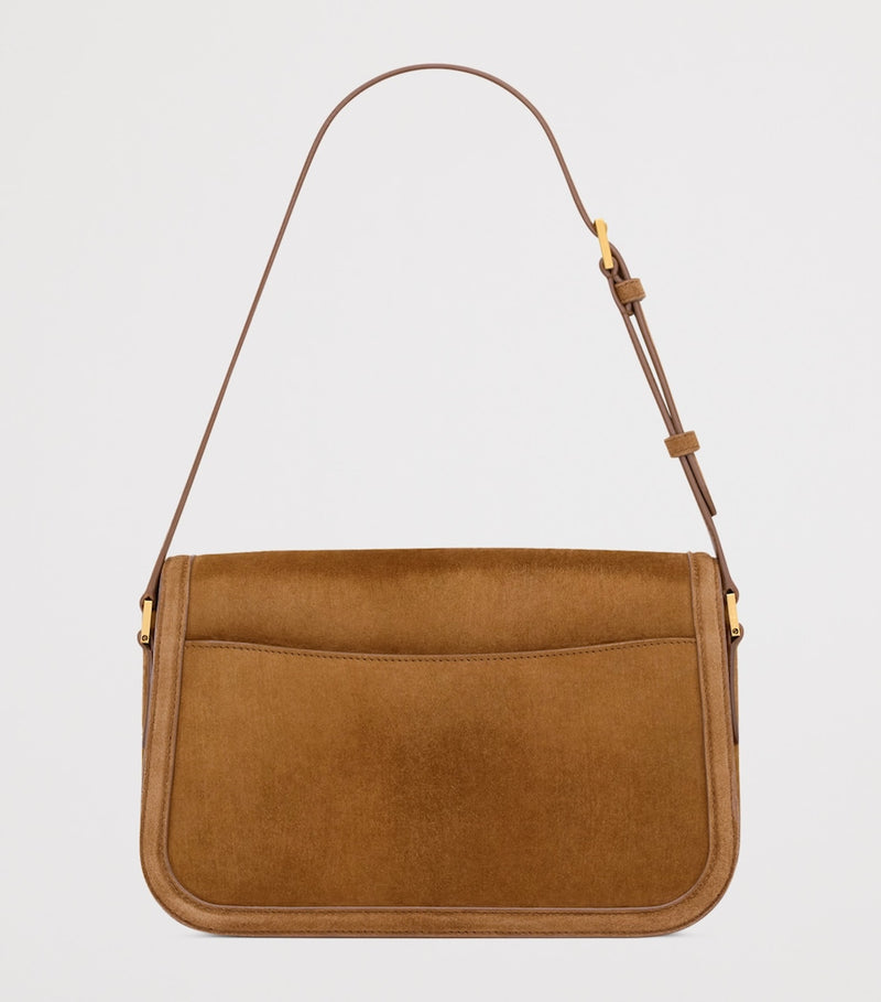 Saint Laurent medium Solferino suede shoulder bag - British product