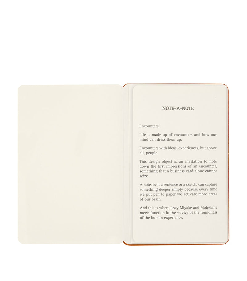 Moleskine business card holder with note pages, 11.5x8x1cm, imported from the UK