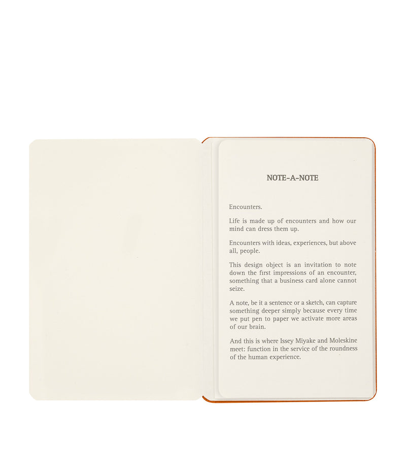 Moleskine business card holder with note pages, 11.5x8x1cm, imported from the UK