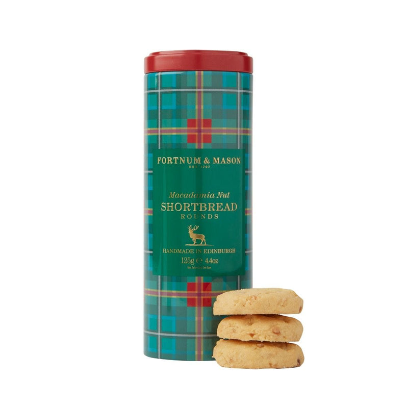 Fortnum's macadamia nut shortbread rounds 125g pack, UK version
