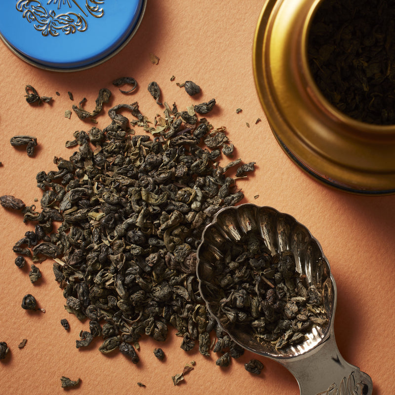 Moroccan mint loose tea in miniature classic tin (British brand)