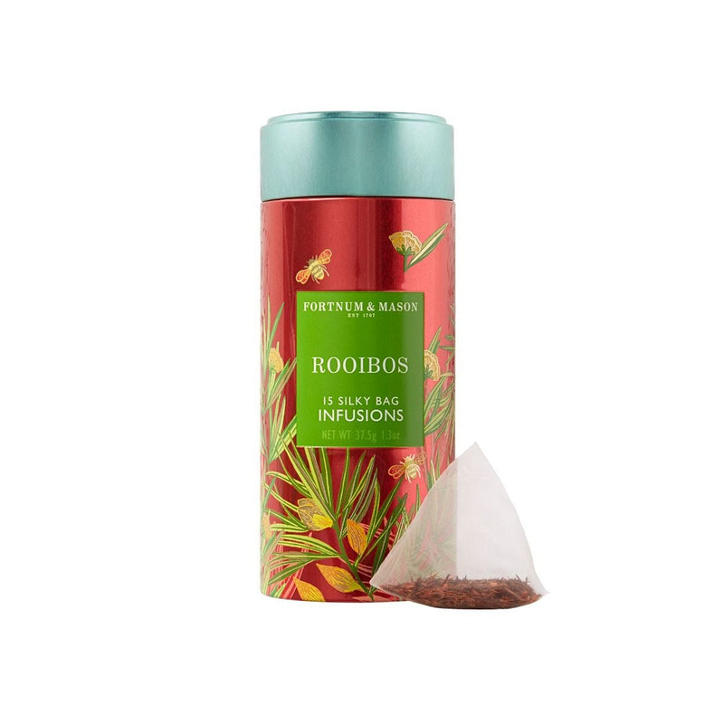 Rooibos infusion tea tin 37.5g with 15 tea bags - British product
