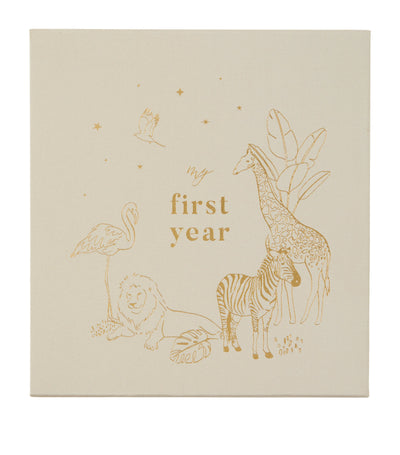 Harrods Safari-Themed Baby Photo Album with 30 Pages and Keepsake Envelope- Buy online at McGrocer