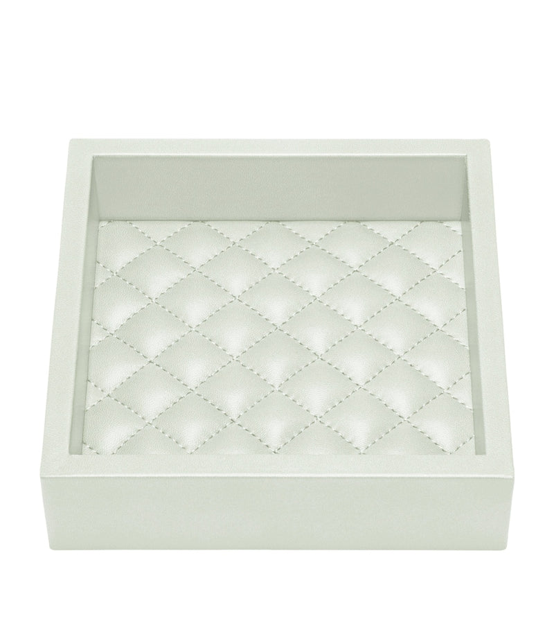 Riviere small quilted Febe Diamonds tray, imported from the UK