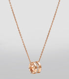 Chopard rose gold and diamond Ice Cube necklace (British brand)