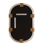 Soho Home Gina wall mirror with ribbed lucite frame, UK version