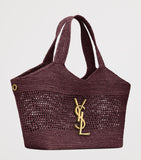 Saint Laurent Medium Icare Tote Bag raffia, imported from the UK