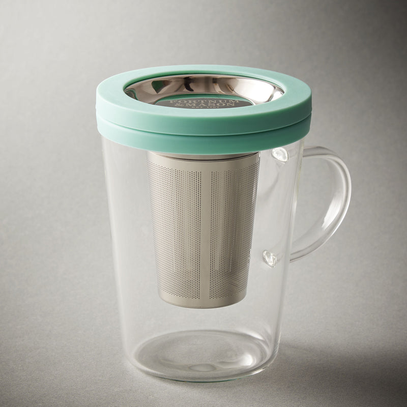 Fortnum's glass infuser travel mug (British brand)