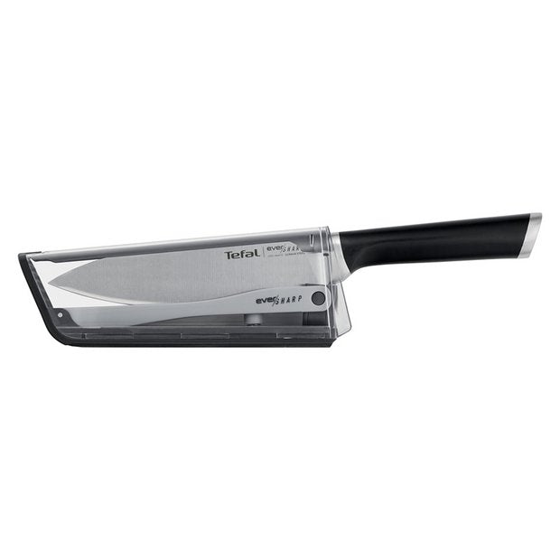 Tefal Eversharp chef knife with integrated sharpener 35.2cm (British brand)