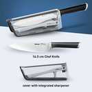 Tefal Eversharp chef knife with integrated sharpener 35.2cm (British brand)