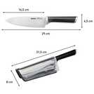Tefal Eversharp chef knife with integrated sharpener 35.2cm (British brand)
